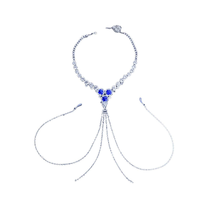 Blue Nipple Clamp Necklace