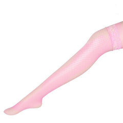 Women Fishnet Thigh High Stockings Lace Stockings Breathable Slip Stockings