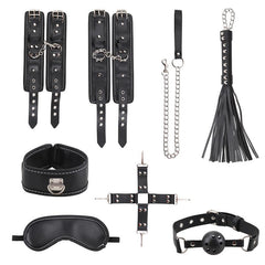 Leather Bondage Kit Fetish Bdsm Adult Game Sex Toys for Couple Sm