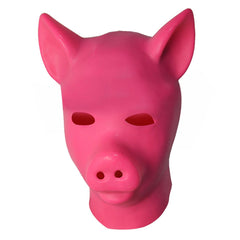 Animal Fetish Latex Pig Mask