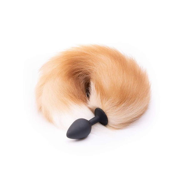 Orange Silicone Fox Tail Plug 16'