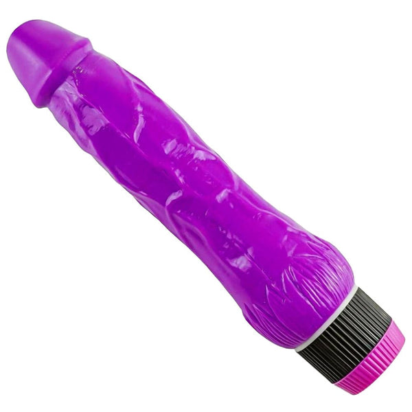 Luxurious Textured Purple Vibrator