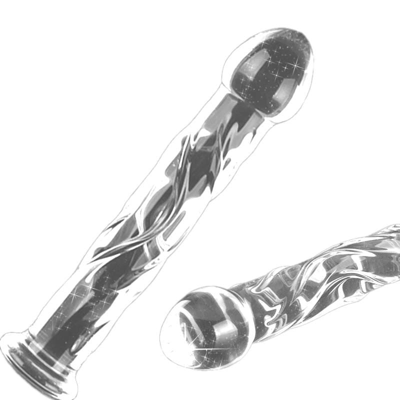 Missile of Masturbation See-Through Glass Dildo