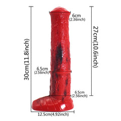 Ferocious Red Fantasy Animal Dildo