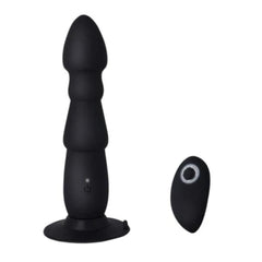 10-Speed Remote Controlled Vibrating Butt Plug 7.8 Inches Long