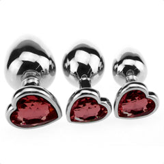 Candy Heart Anal Plug Set (3 Piece)