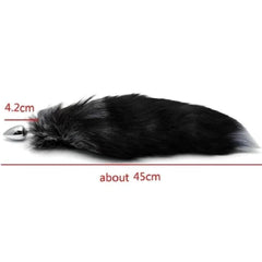 Foxy Gray Ash Tail Plug 17 Inches Long