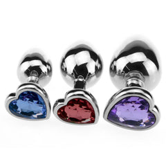 Candy Jeweled Butt Plug Set (3 Piece)