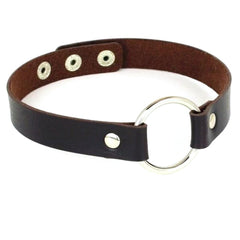 Colorful Synthetic Leather BDSM Choker