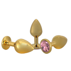 Small Golden Jeweled Butt Plug