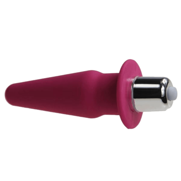 Vibrating Silicone Jelly Butt Plug | Mini Cone-Shaped