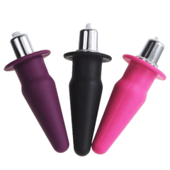 Vibrating Silicone Jelly Butt Plug | Mini Cone-Shaped