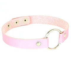 Colorful Synthetic Leather BDSM Choker