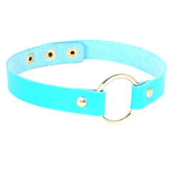 Colorful Synthetic Leather BDSM Choker