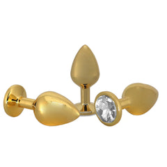 Small Golden Jeweled Butt Plug