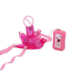 Wireless Vibrating Butterfly Strap On