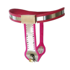 Pink Ergonomic Female Chastity Belt