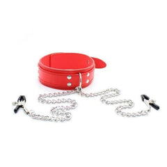 Sisandsis Dress Collar With Nipple Clamps