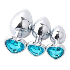 Luxurious Heart-Shaped 3-Piece Anal Training Kit