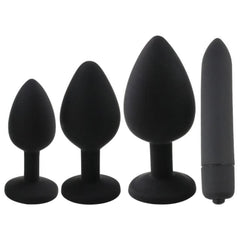 Anal Masturbation Butt Plug Kit 4pcs