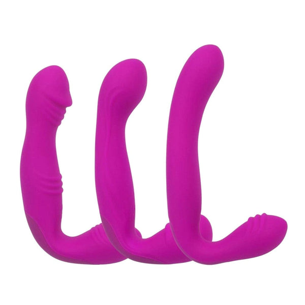 Rechargeable L-Shaped Sisandsis Dress Strapless Dildo