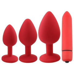 Anal Masturbation Butt Plug Kit 4pcs