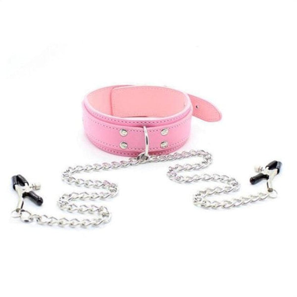 Sisandsis Dress Collar With Nipple Clamps