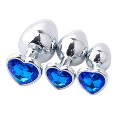 Luxurious Heart-Shaped 3-Piece Anal Training Kit