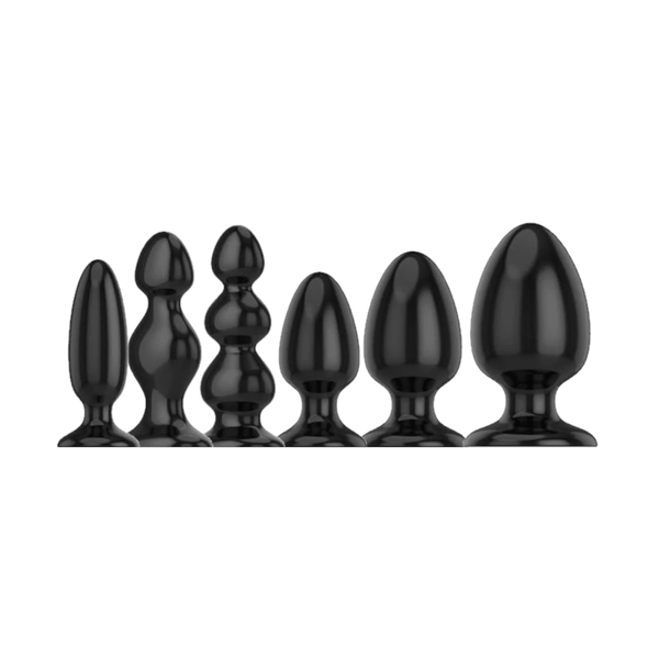 Tapered Butt Plug | Big and Black Silicone Butt Plug 4.92 to 6.92 Inches Long