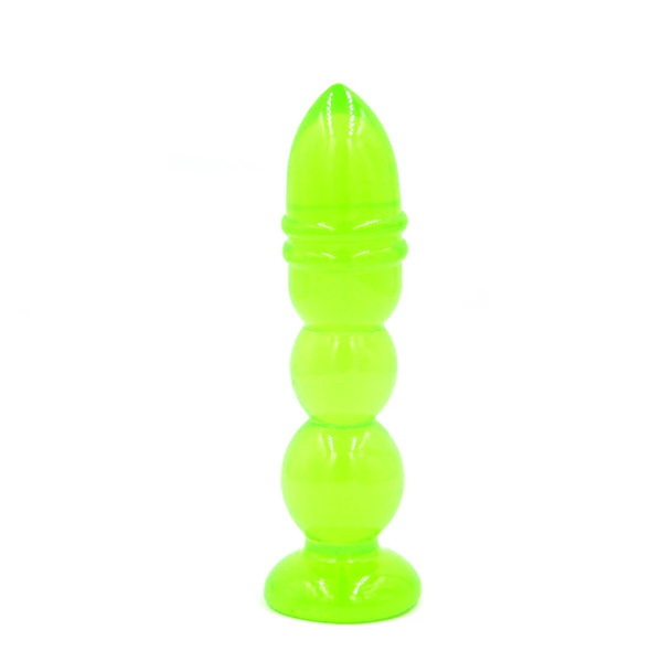 Green Jelly Soft Anal Dildo