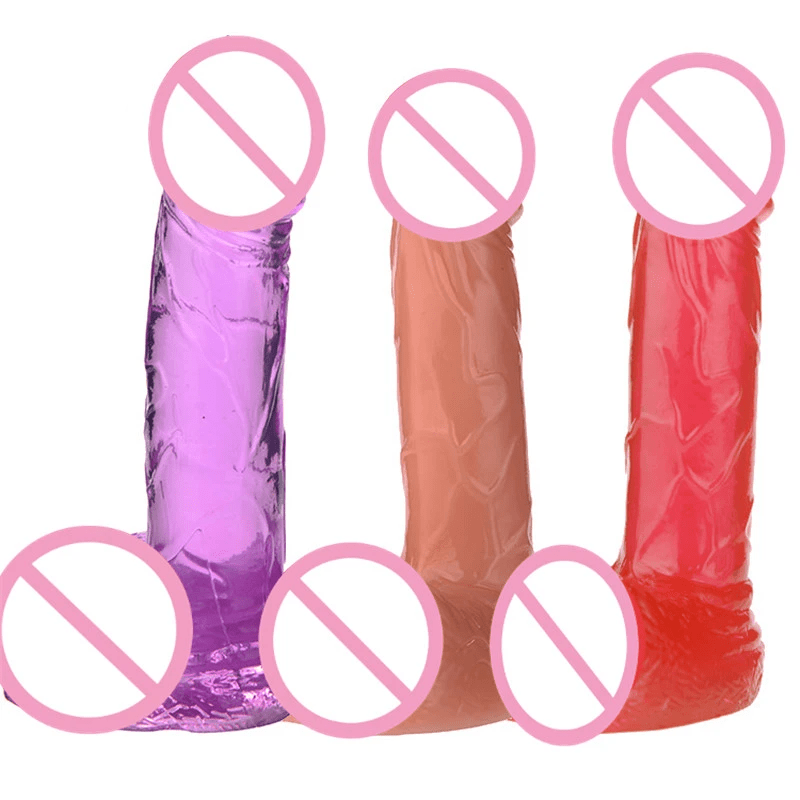 Multi Colored Soft Jelly Dildo