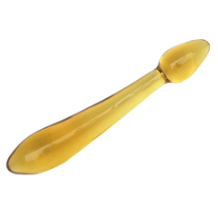 Double Ended Yellow Crystal Dildo