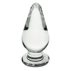 Clear Butt Plug | Crystal Glass Butt Plug 4.21 Inches Long