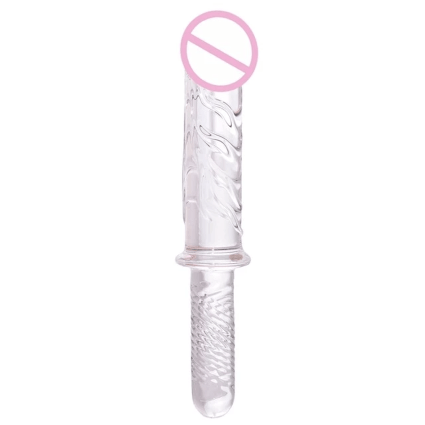 Huge See-Through Crystal Dildo Sword