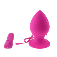 Super Big Vibrating Butt Plug 3.74 to 5.31 Inches Long