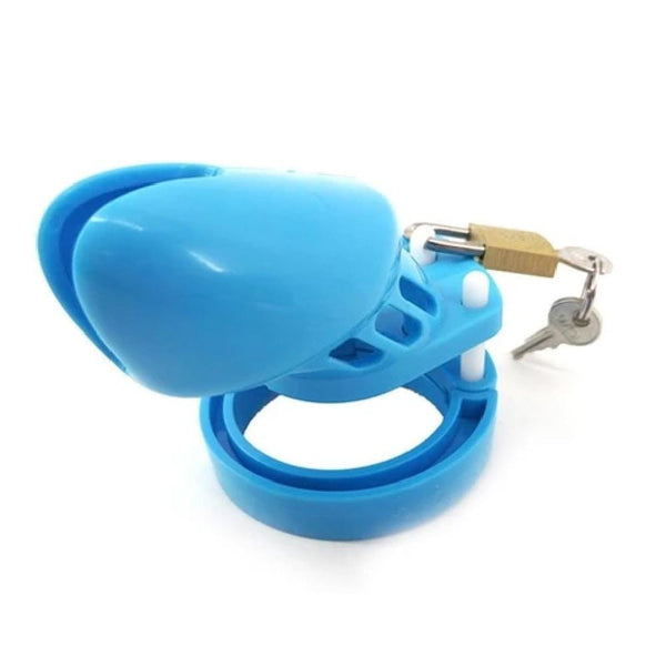 Carnal Blue Desire Plastic Cock Cage