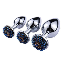 Queen's Diamond Jeweled Plug, 3-Piece Set