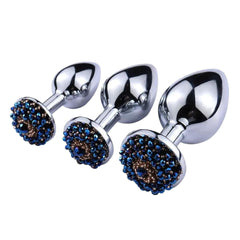 Rhinestone Butt Plug Set (3 Piece)