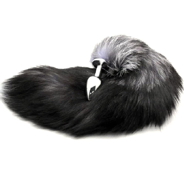 Foxy Gray Ash Tail Plug 17 Inches Long