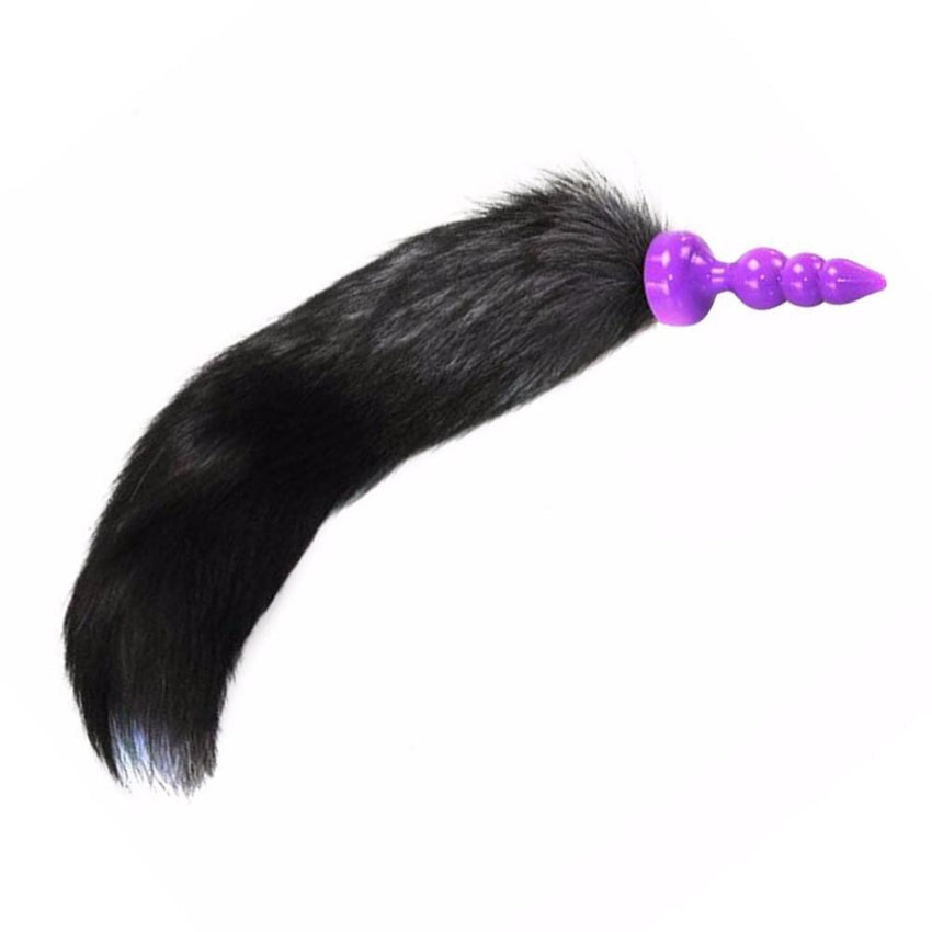 16' Black Cat Tail Silicone Plug