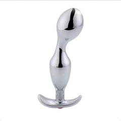 Jeweled Stainless Metal Butt Plug 4.84 Inches Long