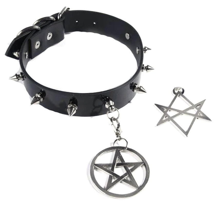 Gothic Talisman Pendant Black Collar