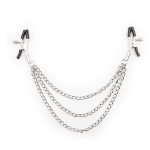 Fashionable Nipple Clamps With Chain