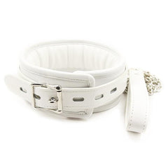 Creamy White Sub Collar With Leash