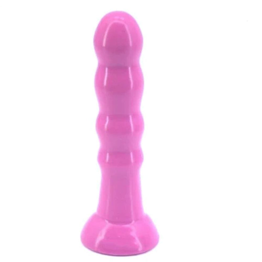 Beaded 8 Inch Anal Dildo With Suction Cup