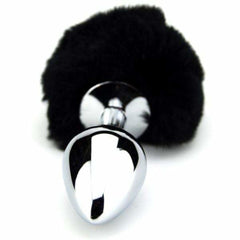 Bushy Black Bunny Tail Plug