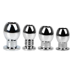 Sisandsis Dress Smooth Metal Hollow Butt Plug