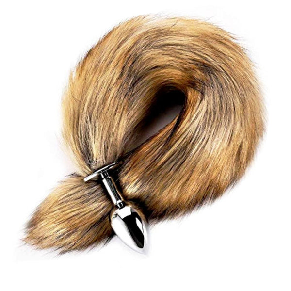 Brown Wolf Tail Plug 16'