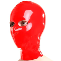 Kinky Red Latex Fetish Hood