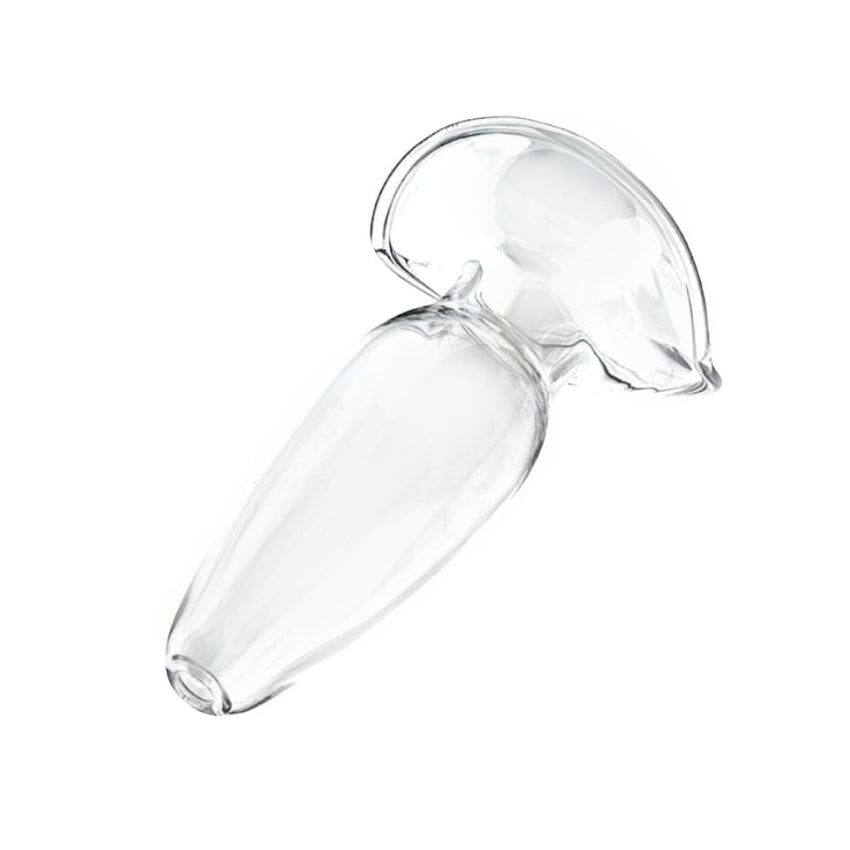 Smooth Glass Hollow Butt Plug 4.33 to 5.31 Inches Long